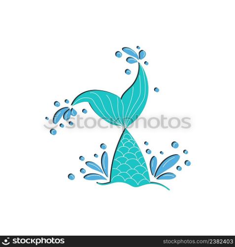 Mermaid tail graphic illustration. Hand drawn teal, turquoise, blue and purple, violet mermaid, fish tail.. Mermaid tail graphic illustration. Hand drawn teal, turquoise, blue and purple, violet mermaid, fish tail