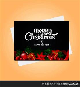 Merry Christmas 2019 Banner Template. Vector EPS10 Abstract Template background