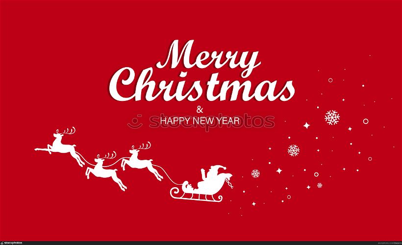 Merry Christmas and a Happy New Year banner. Gift card. Vector on isolated red background. EPS 10.. Merry Christmas and a Happy New Year banner. Gift card. Vector on isolated red background. EPS 10