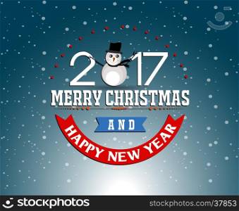 Merry christmas and Happy new year 2017