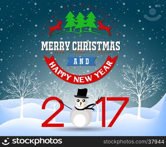 Merry christmas and Happy new year 2017