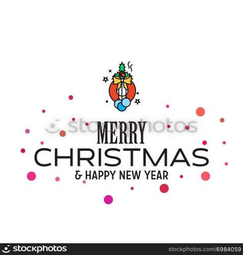 Merry Christmas and Happy New Year 2019 Dotted Background