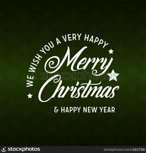Merry Christmas and Happy New Year 2019 Green Background. Vector EPS10 Abstract Template background