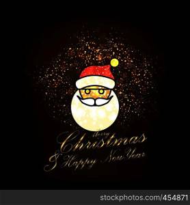 Merry Christmas and Happy new Year Abstract Glitter background