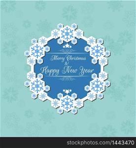 Merry christmas and happy new year background banner. vector