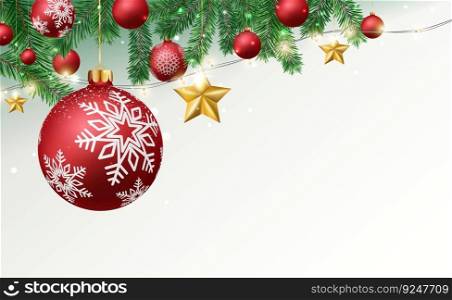 Merry christmas and happy new year banner
