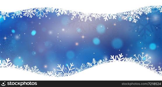 merry christmas and happy new year blue background celebration background template with elegant greeting card ribbon