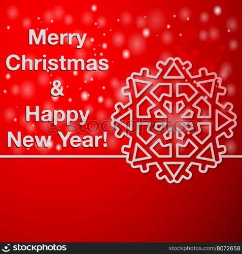 Merry Christmas and Happy New Year card.