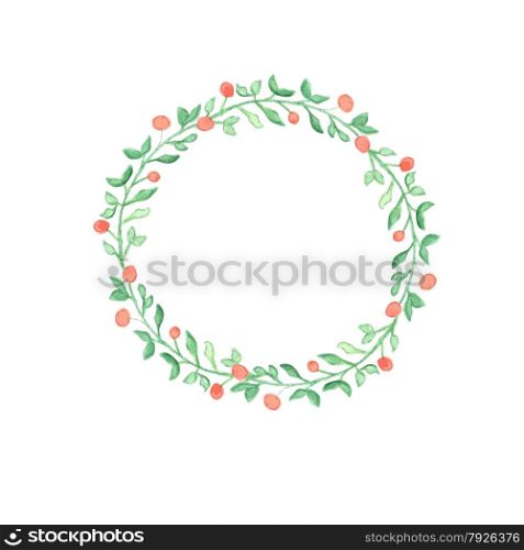 Merry Christmas and Happy New Year Card. Christmas Wreath.. Merry Christmas and Happy New Year Card.