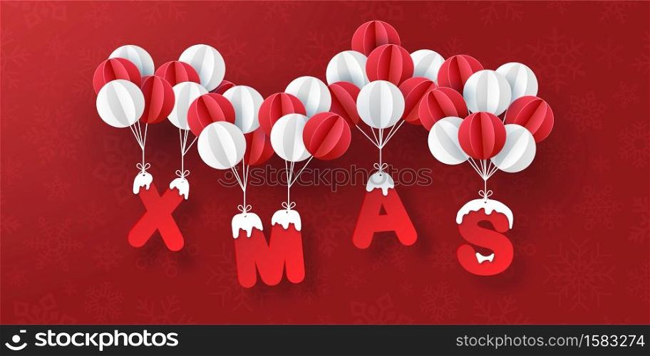 Merry Christmas and Happy New Year, Christmas banner postcard of Santa Claus and friends in gift box