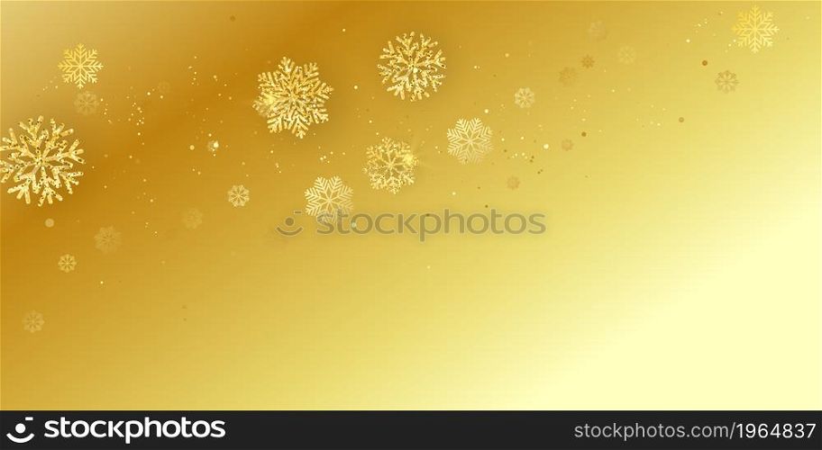 merry christmas and happy new year golden background Celebration background template with ribbon . Elegant greeting card.