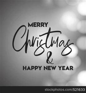 Merry Christmas and Happy New year Gray Background. Vector EPS10 Abstract Template background