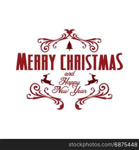 merry christmas and happy new year. merry christmas and happy new year vector art
