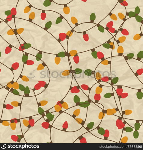 Merry Christmas and Happy New Year seamless pattern.