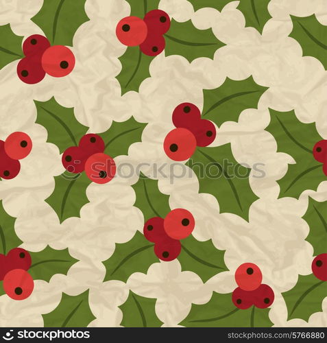 Merry Christmas and Happy New Year seamless pattern.