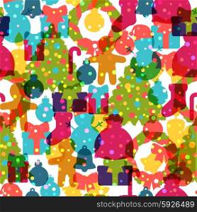 Merry Christmas and Happy New Year seamless pattern. Merry Christmas and Happy New Year seamless pattern.