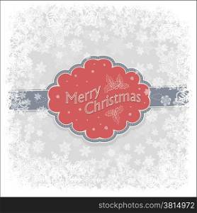 Merry Christmas and New Year. Vector greeting card