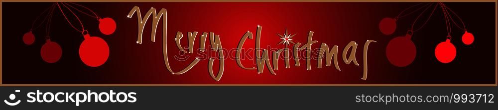 Merry Christmas banner vector illustration EPS 10. Web banner Design