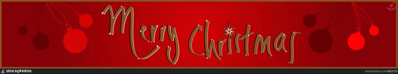 Merry Christmas banner vector illustration EPS 10. Web banner Design