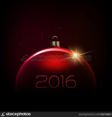 Merry Christmas Bauble greeting card. Merry Christmas Bauble greeting card. Vector illustration. EPS 10