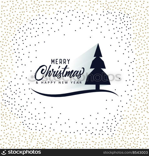 merry christmas card design with tree