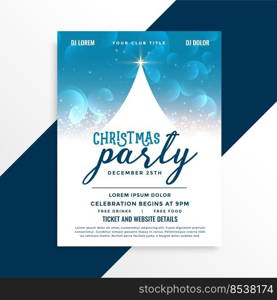 merry christmas celebration party flyer design