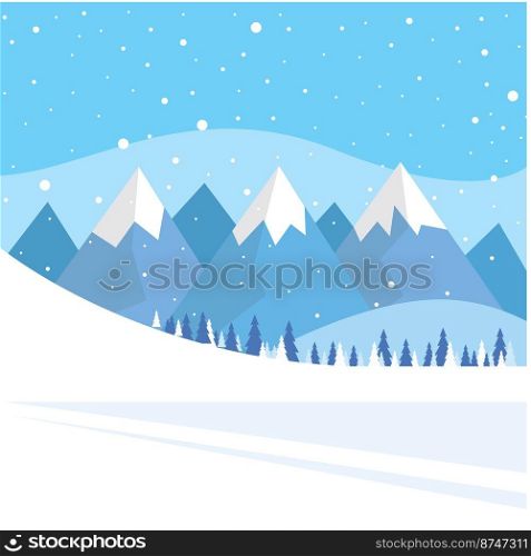 merry christmas celebration theme vector art illustration. merry christmas snow activity