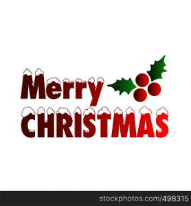 Merry Christmas creative design with typography vector