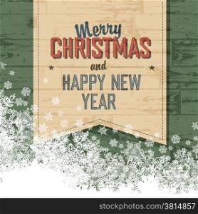 Merry Christmas Design Template With Isolated Side.Vector