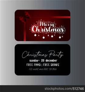 Merry Christmas Gift Card template. Vector EPS10 Abstract Template background
