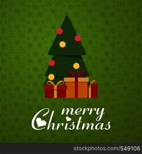 Merry Christmas Gift Item background. Vector EPS10 Abstract Template background