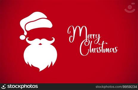 Merry Christmas greating card with Santa Claus. Vector on isolated background. EPS 10.. Merry Christmas greating card with Santa Claus. Vector on isolated background. EPS 10