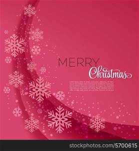 Merry Christmas greeting card. Vector illustration. EPS 10