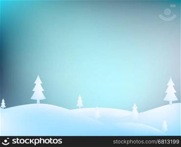 Merry Christmas Landscape. + EPS10 vector file