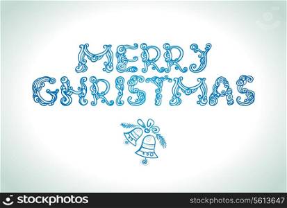 Merry Christmas lettering