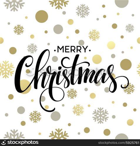 Merry Christmas lettering design. Vector illustration . Merry Christmas gold glittering lettering design. Vector illustration EPS 10