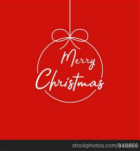 Merry Christmas lettering template. White template Merry Christnas on red backgroun. Merry Christmas template for greeting card. Eps10. Merry Christmas lettering template. White template Merry Christnas on red backgroun. Merry Christmas template for greeting card