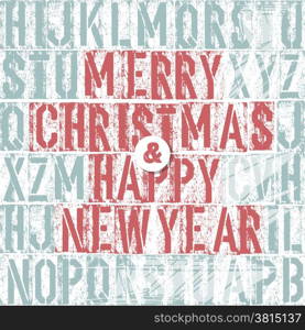 Merry Christmas Letterpress Concept