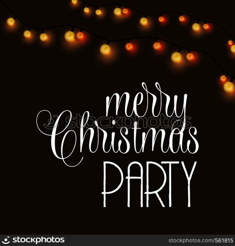 Merry Christmas Party Glowing Background. Vector EPS10 Abstract Template background