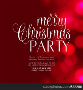 Merry Christmas party Glowing Pink background. Vector EPS10 Abstract Template background