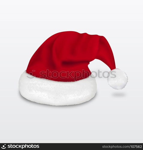 merry christmas santa claus hat. merry christmas santa claus hat vector art illustration