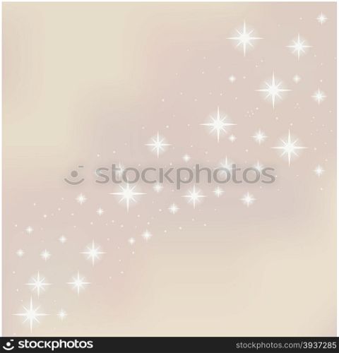 Merry Christmas starry background. Vector