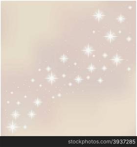 Merry Christmas starry background. Vector