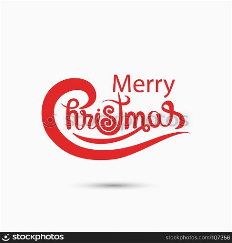 Merry Christmas Typographical Design Elements.Merry Christmas vector text calligraphic lettering design card template.Creative typography for Holiday greeting Poster.Calligraphy font style banner.Vector illustration