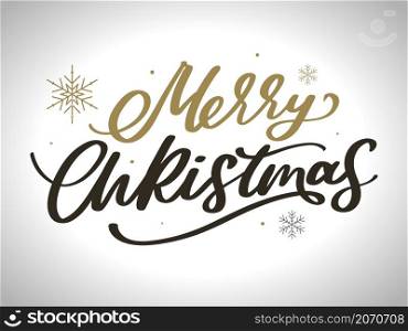 Merry Christmas vector brush lettering. Hand drawn modern brush calligraphy isolated on white background. Christmas vector ink illustration.. Merry Christmas vector brush lettering. Hand drawn modern brush calligraphy isolated on white background. Christmas vector ink illustration. Creative typography for Holiday greeting cards, banner