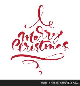 Merry Christmas vector calligraphic handwritten text. Xmas holidays lettering for greeting card, poster, modern winter season postcard, brochure.. Merry Christmas vector calligraphic handwritten text. Xmas holidays lettering for greeting card, poster, modern winter season postcard, brochure
