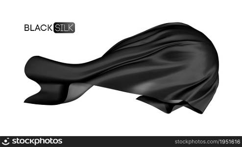 Mesh Black silk in realistic style on sphere isolated on white background. Black background fabric pattern design. Realistic vector. Mesh Black silk in realistic style on sphere isolated on white background. Black background fabric pattern design. Realistic vector EPS 10