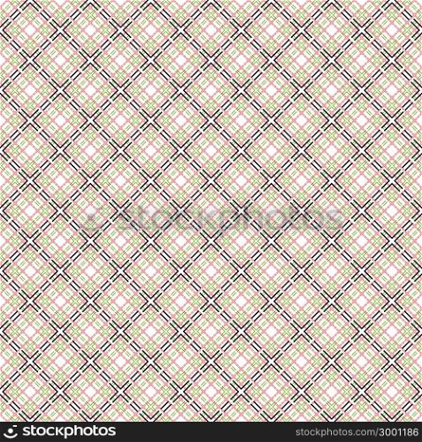 Mesh seamless vector pattern with single and double dashed lines. Repeat background with geometrical array over white background. Seamless mesh pattern over white