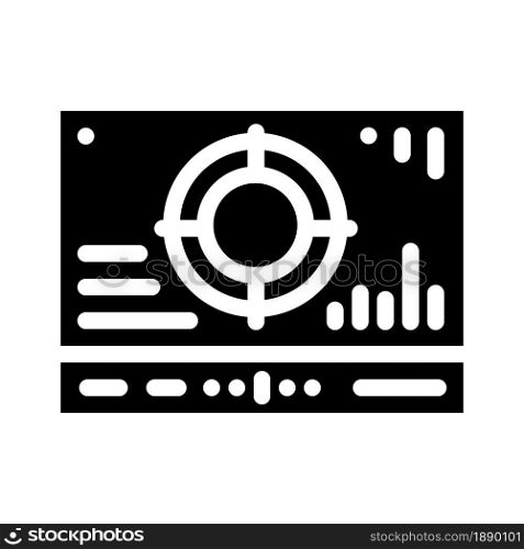 mesh with different data glyph icon vector. mesh with different data sign. isolated contour symbol black illustration. mesh with different data glyph icon vector illustration