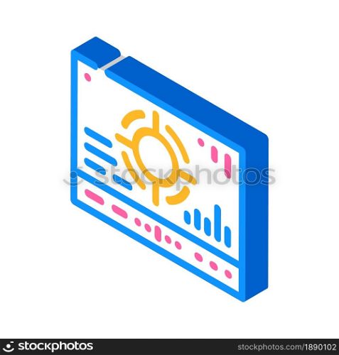 mesh with different data isometric icon vector. mesh with different data sign. isolated symbol illustration. mesh with different data isometric icon vector illustration